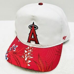 '47 Brand Los Angeles Angels Floral‎ A-Frame Hitch Hat Cap Adjustable Snap White